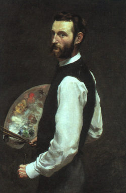 malebeautyinart:  Frédéric Bazille, Self-portrait,