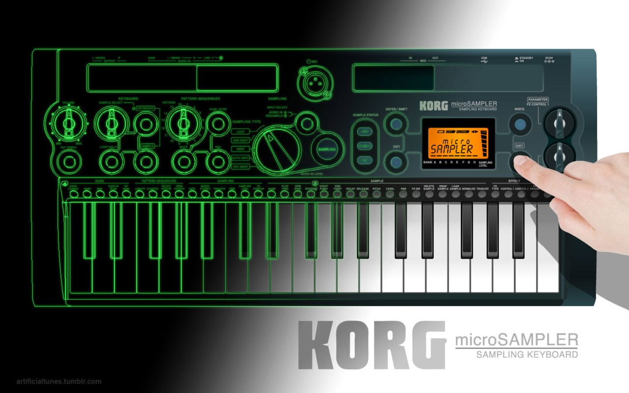 Korg MicroSampler Wallpaper.