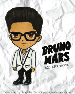 echosei:  BRUNO @ BET2011 :) his hotness @ the BET awards calls for another chibi ^_^ 