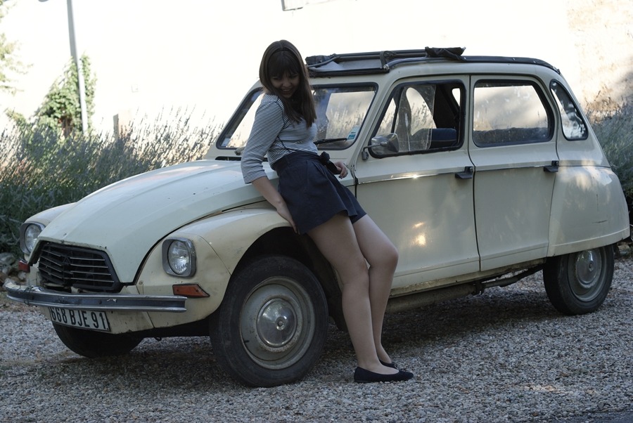 Me and my first car! It&rsquo;s so so cute and i feel like i've just stepped