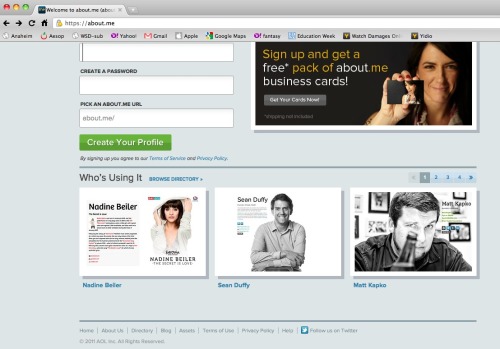 Check me out next to Nadine Beiler on the @aboutdotme homepage! Props to @grahamleephoto for that shot.
