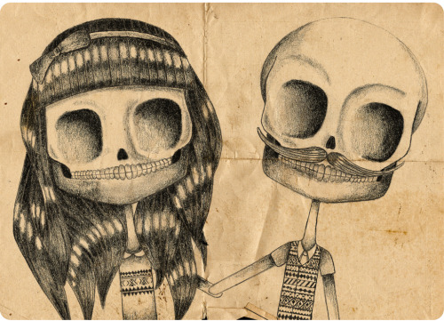 Cute skull drawings