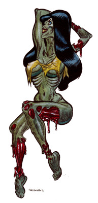 greggorysshocktheater:  Another Zombie Bettie by Rob Sacchetto 