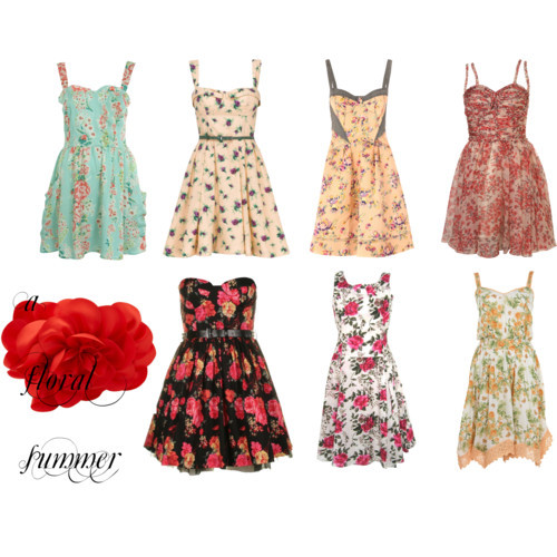 labeauteglam:  flowers in the wind. by theselovelyrosesx featuring a satin clutchZ spoke cocktail dress, £219Party dress, £350TopShop floral dress, 赼Nomad summer dress, £55Forever Unique floral dress, £55Miss Selfridge floral print dress, £35Miss