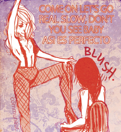 communaut:  hummingbirdheartbeats asked you:                                                                                                  I have  the mental image of stripper!Brittany teasing Santana with Shakira  playing during the lap dance stuck