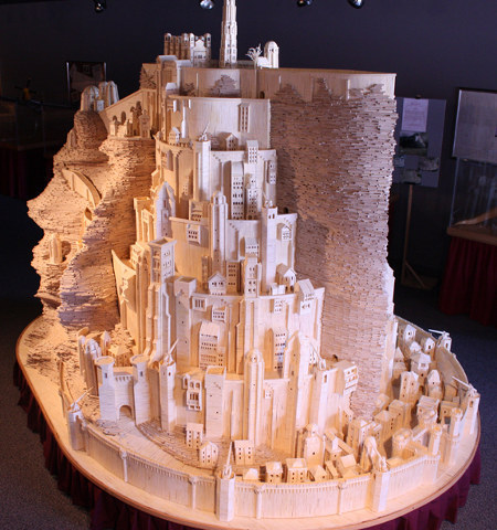 Matchstick Minas Tirith.Incredible.