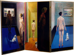 Paperimages:  Al Melenbacker, Odyssey Triptych [1997] Oil On Acrylic Gesso Canvas