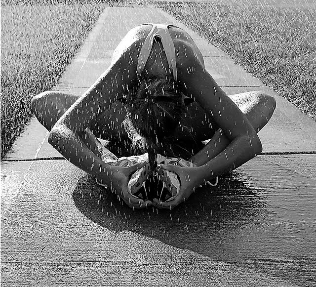 inspirefitness:  Going for a run in the rain   me too. i always get a weird nervous