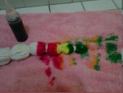 Making tye die shirts