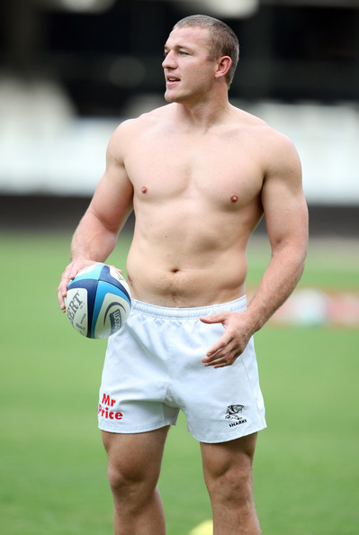 blogographer:  Jean Deysel during the Sharks Captains Run at Mr Price Kings Park Stadium on May 06, 