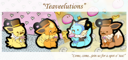 fypblog:  From the makers of Gentlemon comes the next generation of fancy, CHARMing Pokemon: Teaveelutions! Available as acrylic charms [along with Gentlemon] in Mid-July at Dangodewdrop. 