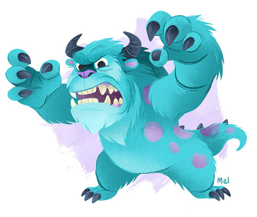 Monsters, Inc. fan art by Melanie Matthews.