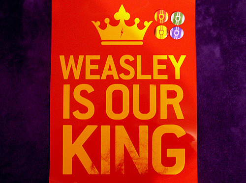 yerawizardharry:  Today I received this beautiful poster and Hogwarts house badges