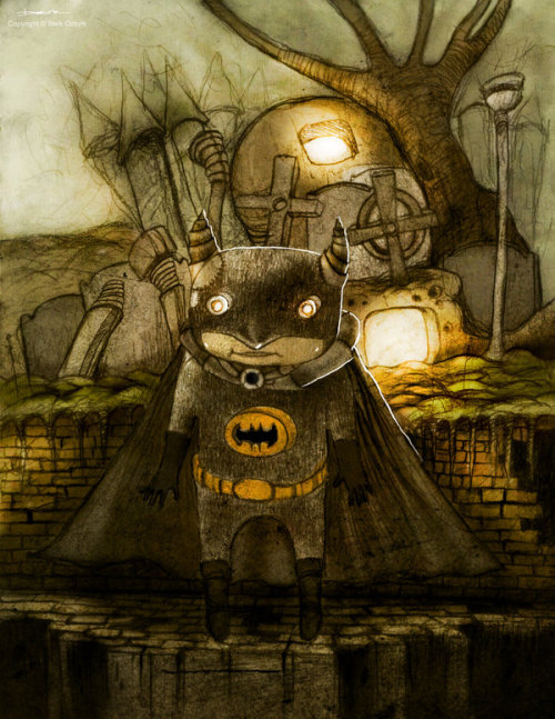 elyshatheriddell:  steampunk batman by *berkozturk 