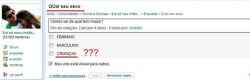  Primeira reação:  Segunda reação:  kkkkkkkkkkkkkkk… novo genero CRIANÇA, não é nem masculino nem feminino, é CRIANÇA. KKKKKKKKKKKKKK 