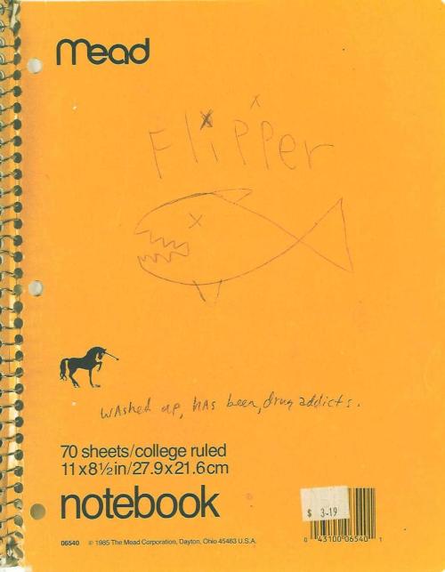 nirvananews:Kurt Cobain’s notebook covers.