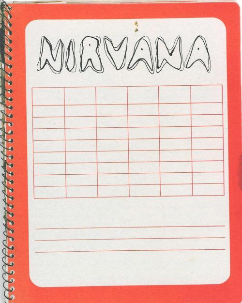 nirvananews:Kurt Cobain’s notebook covers.