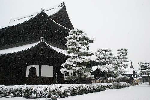 Porn Pics  雪の建仁寺 (by nobuflickr) 