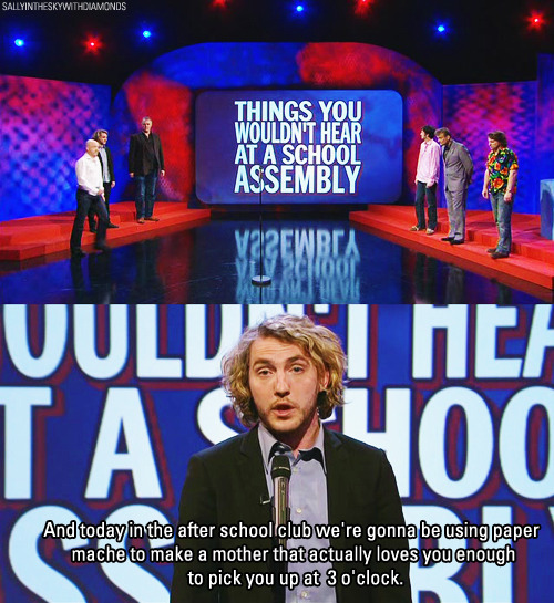 minkys:  for those wondering the show is Mock the Week, the comedian is Seann Walsh