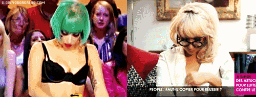 iloveyougagaloo:  Adjusting her boobs on TV since 2009. 