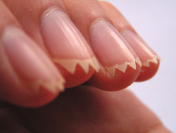ijustd0i:  nic0peji:  i have yet to do this to my nails hu gon fuk wit me…. AINT NOBODY  Dude. 