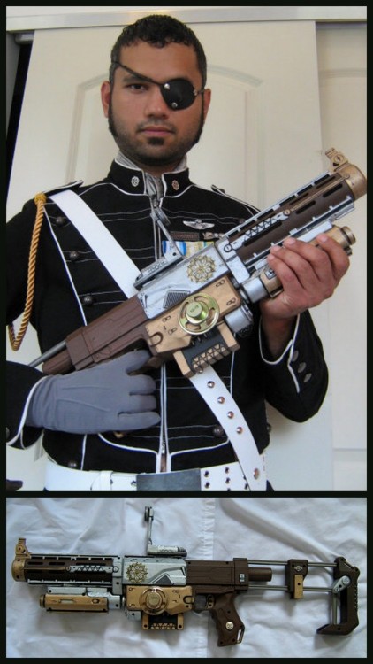 Steampunk Gun - Tannhauser TH-4 &ldquo;Matilda&rdquo; Combination Rifle. Ok, not really, but someone