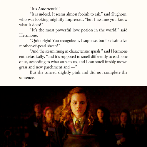 demova:Once, in a online chat with fans, JK Rowling revealed that the third scent Hermione could sme