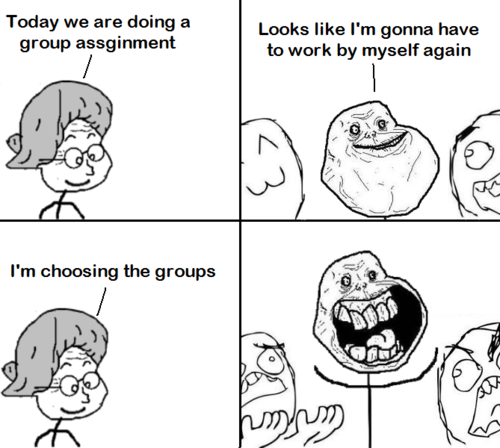 foreveralonecomic:  Forever Alone - In class This is a repost of a classic that was