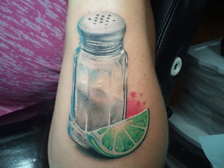 A Salt and Pepper Shaker I got done at Zum frischen Lutz in Berlin  r tattoos