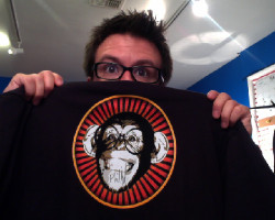 defranco:  As a way to thank all you Tumblr type peoples for following me here on PhillyD.tv I wanted to give away a signed Monkey T-Shirt today.  To be eligible to win it just like and/or reblog this post and I’ll choose a winner by the end of today.