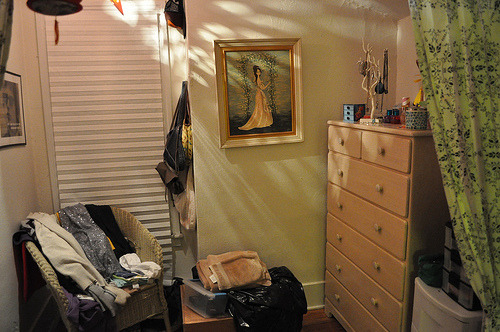 this is the alcove in my bedroom for all of my clothes and shoes (by fluoroscope)