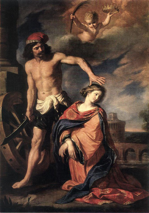 jaded-mandarin:  Guercino :: Martyrdom of St Catherine 