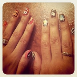 Here&rsquo;s another one! #mcqueen and #mater !! Tomorrow I&rsquo;ll take it with the sunlight so it can be clear! #nailart #nails   (Taken with instagram)