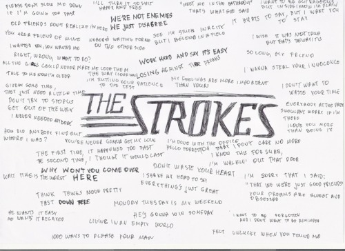 huliancasaderpas:  The strokes quotes from ALL THEIR SONGS