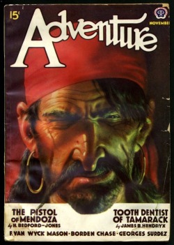 knappy-head:  Adventure Magazine (November, 1939) (courtesy of Golden Age Comic Book Stories) 