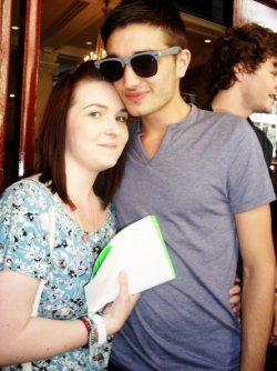 Me & @TomTheWanted on my 21st <3 Manchester.