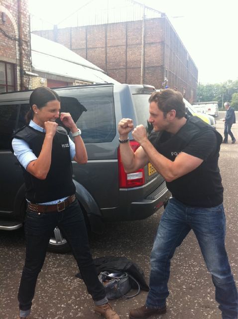 lipservicelesbians:  Reasons to be an actor. Dressing up and play fighting. - @heatherpeace