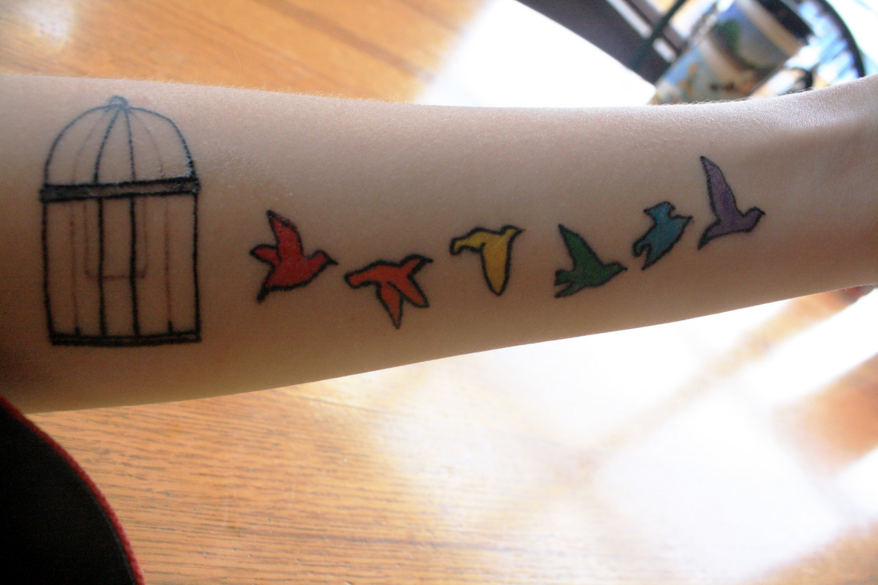 fuckyeahtattoos:  This is my first tattoo that I got done two weeks ago. I came out