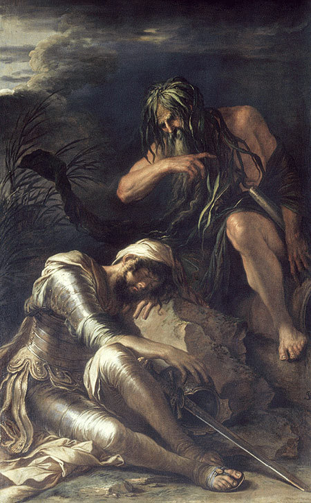 jordansartmuseum:  Salvator Rosa. The Dream of Aeneas. ca. 1663–1666. Oil on canvas. Metropolitan Museum of Art. New York, NY. USA.  