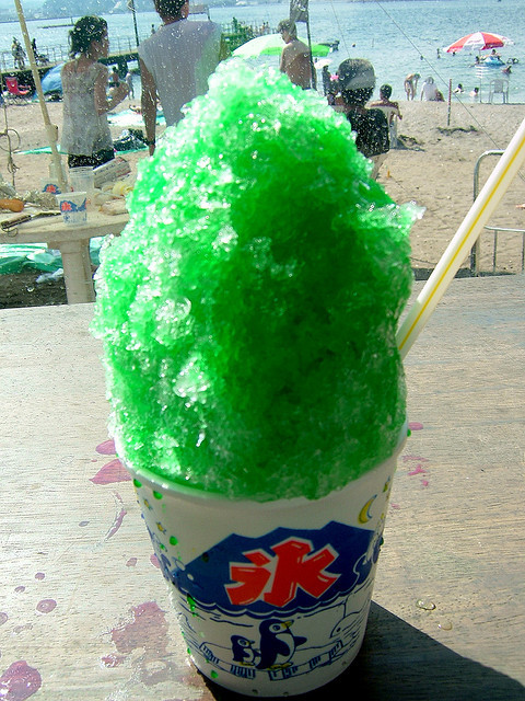 kakigori by river seal on Flickr.
melon flavour shaved ice