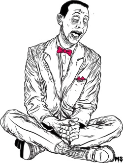eatsleepdraw:  Portrait of Pee-Wee Herman.