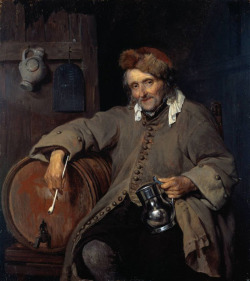 zasu:  The Old Drinker (1658) by Gabriël Metsu 