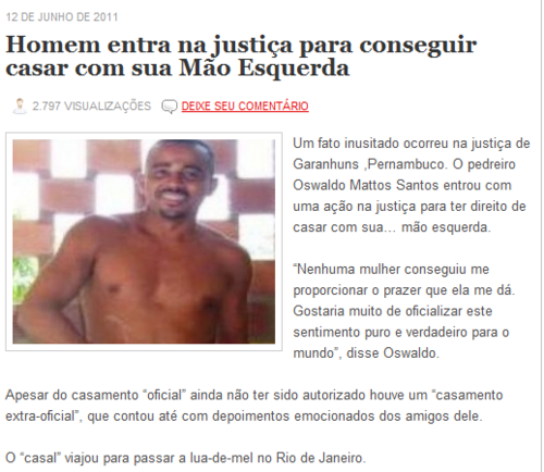 Algumas das notícias mais bizarras já publicadas: