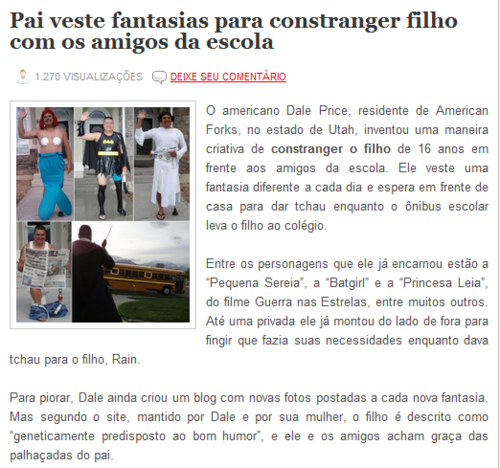 Algumas das notícias mais bizarras já publicadas:
