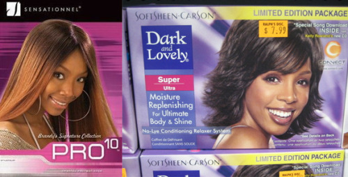 celebsthatcopybrandy:Kelly Rowland copies Brandy by selling hair products. 