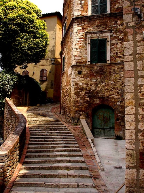 ysvoice:| ♕ |  Renaissance steps in Perugia, Italy  | by Postcards from Perugia