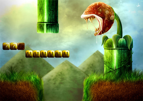 The worlds of Super Mario Bros. and Donkey Kong Country get a sense of realism slapped onto them thanks to deviantART artist xxEpicxx. Both were created for an unknown / upcoming gaming commercial campaign.
Super Mario Level / Donkey Kong Stage by...