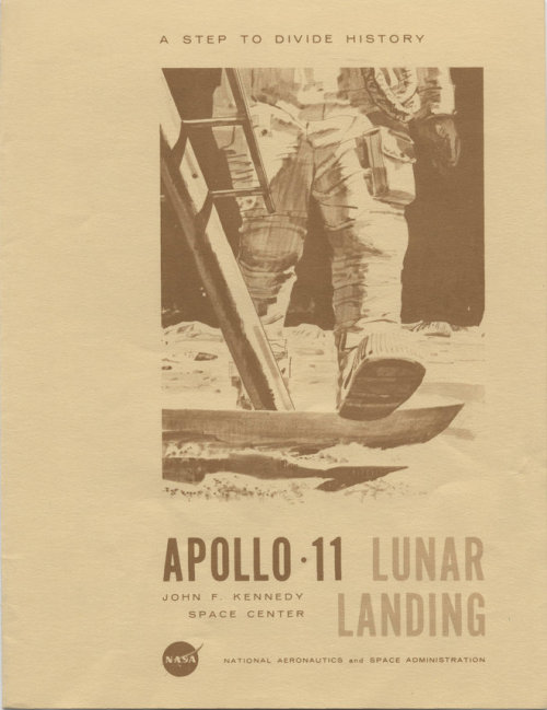 Moonshot Monday: A Step to Divide History - Apollo 11 Lunar Landing
Today we begin our weekly feature on space exploration and our presidents. To start things off, here’s an image of the official NASA program commemorating the Apollo 11 Lunar Landing...