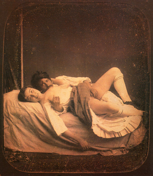 Historical Indulgences â€” ca. 1890, [couple in bed] via the Retro Porn...