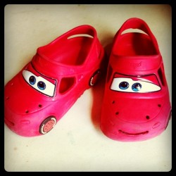 #lighting #McQueen #crocs my lil one&rsquo;s favorite #shoes